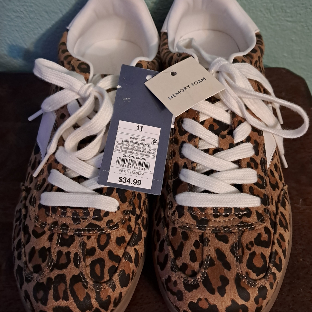 Target Leopard Print Athletic Shoes